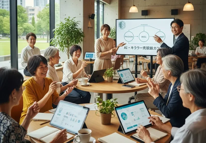 ビジネス会議またはワークショップの様子