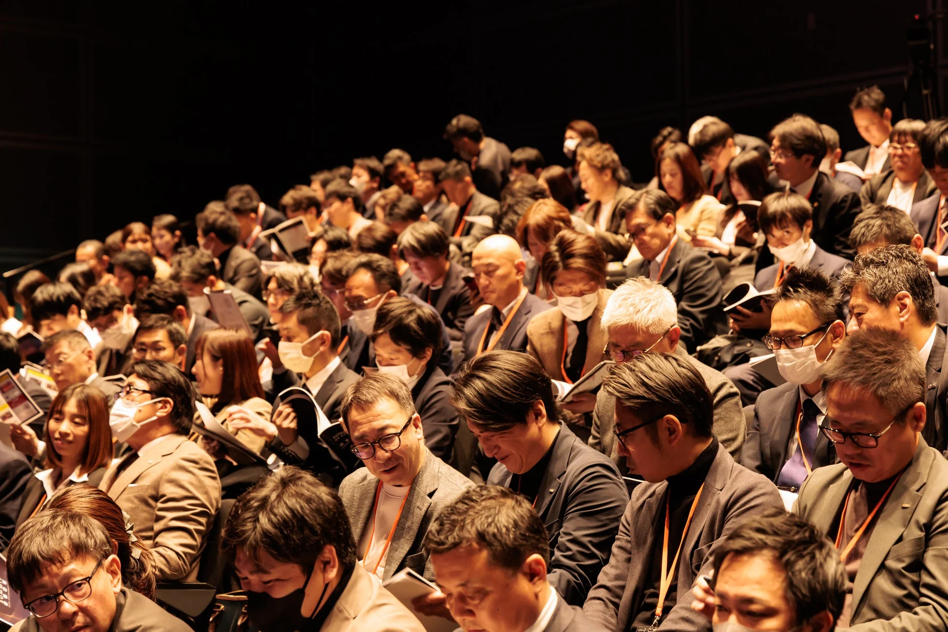イベント会場の参加者