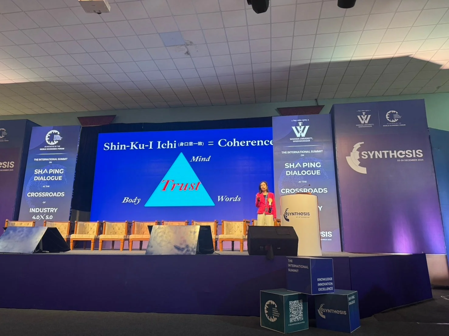 国際サミットでの講演の様子