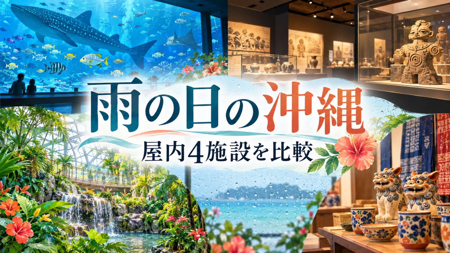 雨の日の沖縄・屋内4施設を比較する記事のイメージ画像