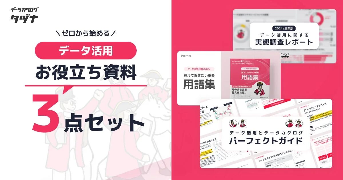 データ活用お役立ち資料3点セット