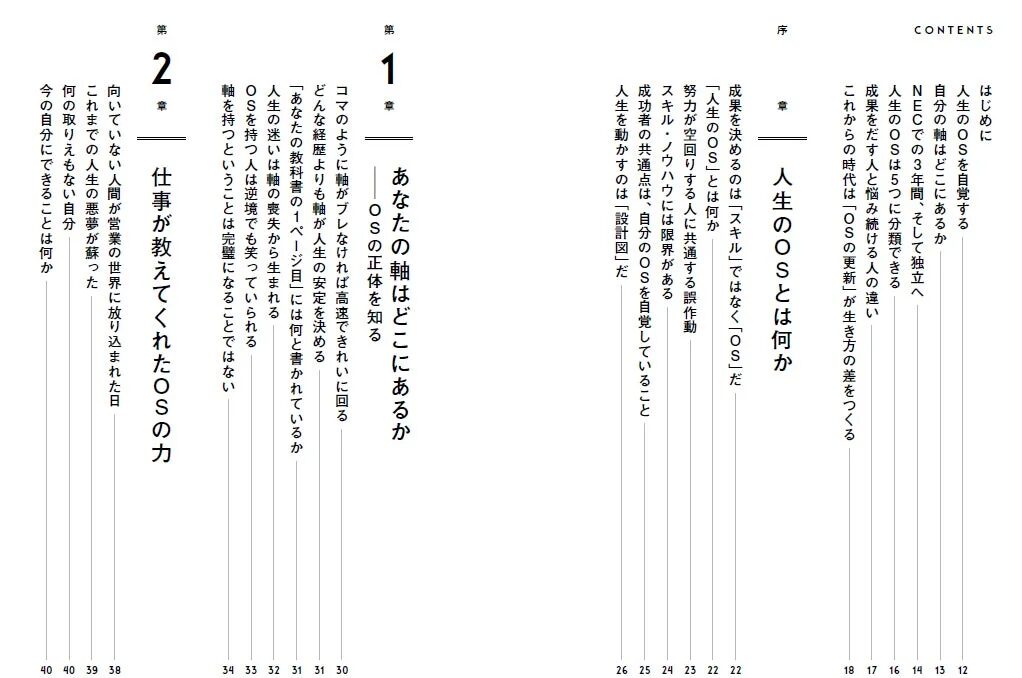 人生のOSの目次