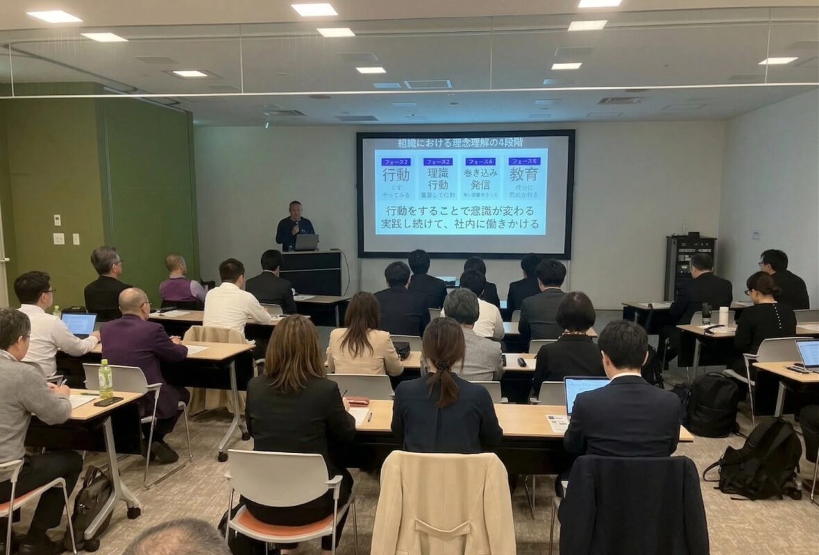組織における理念理解の4段階の図