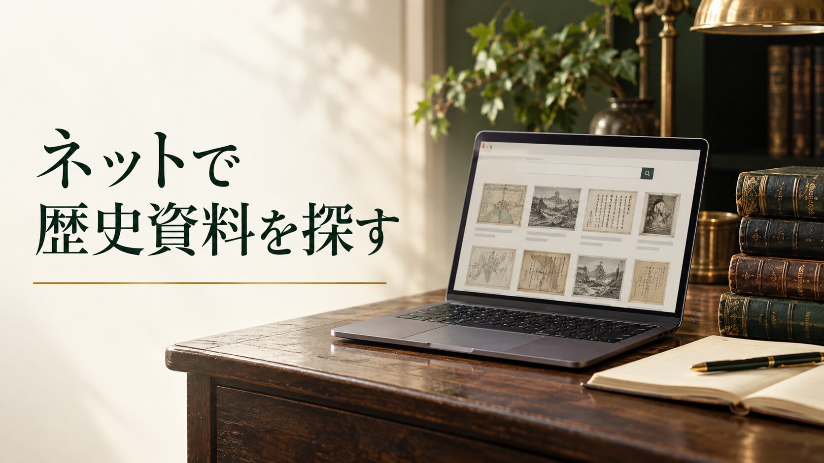 ネットで歴史資料を探す。記事テーマを表す写真風の表紙